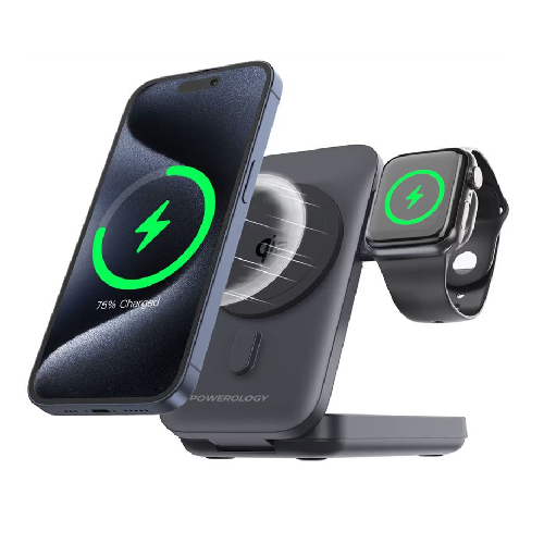 Wireless Power Bank – 3 in 1 MagSafe Charger Phone & Watch Charger Powerology