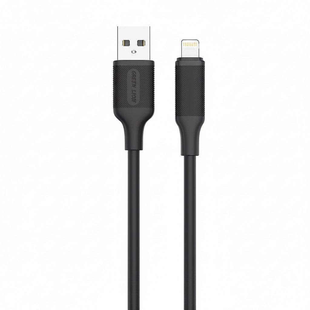 Green Lion USB-A to Lightning PVC Cable 1M 2.4A
