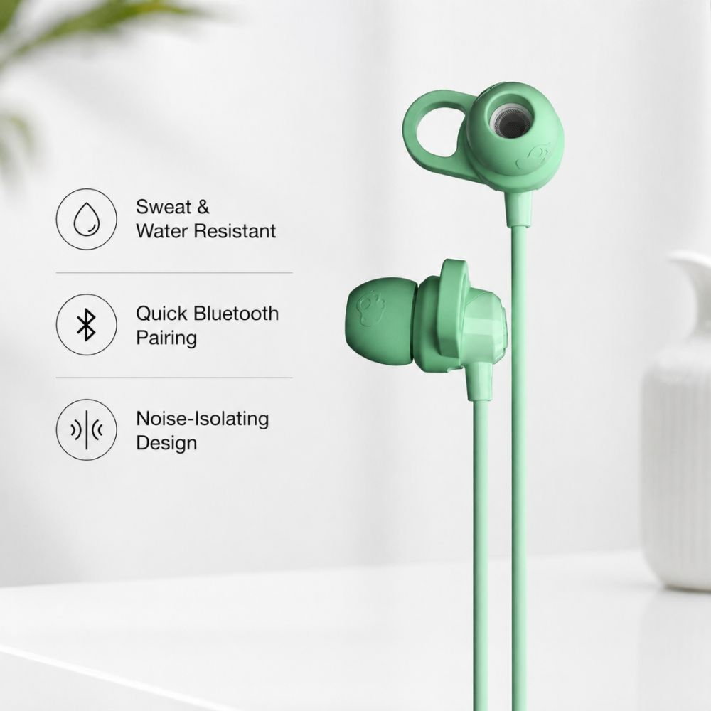Skullcandy Wireless Earphones (Jib Plus) - Mint