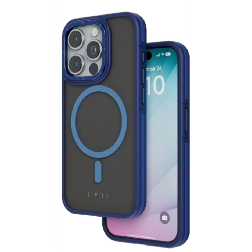 Levelo Rouge Case For iPhone 15 Pro-Blue