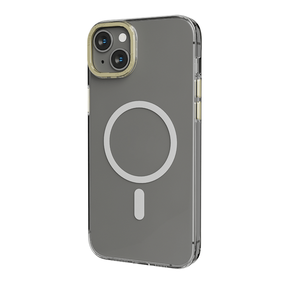 Levelo MagSafe Sensa Clear Back Case For iPhone 14 Plus - Clear or Silver