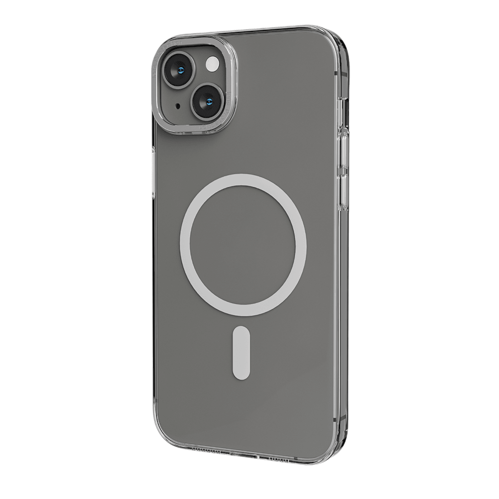 Levelo MagSafe Sensa Clear Back Case For iPhone 14 Plus - Clear or Silver